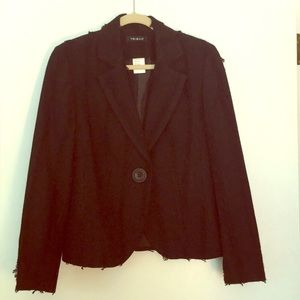 Black Blazer with fringe detail